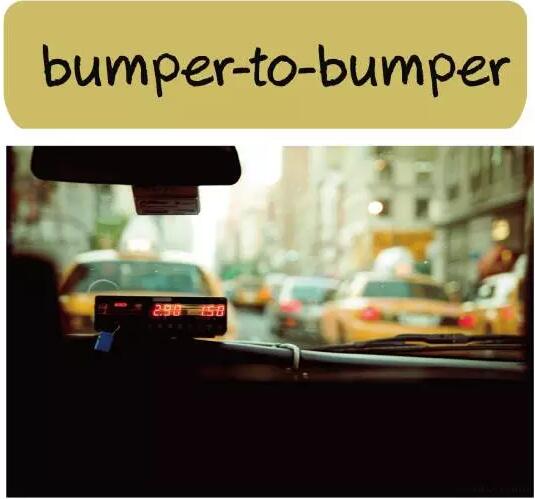 bumper-to-bumper在交通场景中形容什么