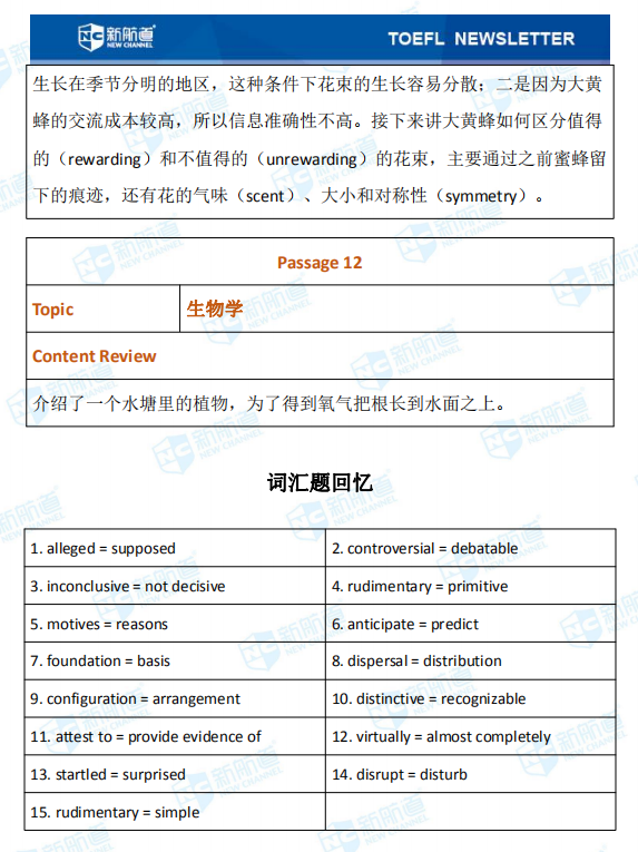 新航道2020年01月10日托福考试机经！