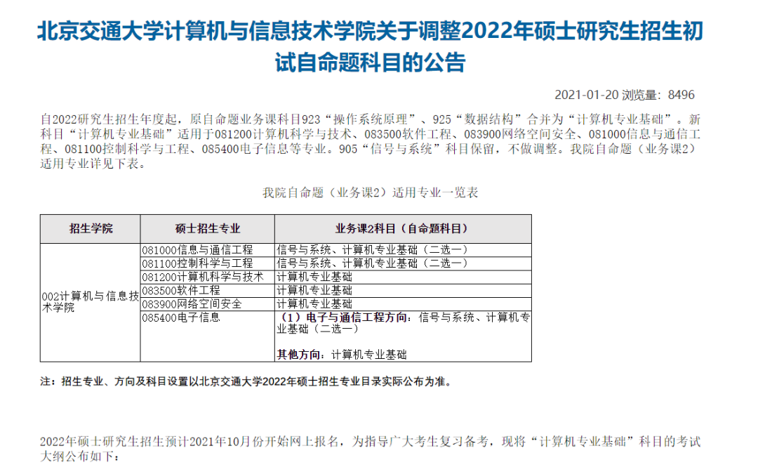 22考研考试科目