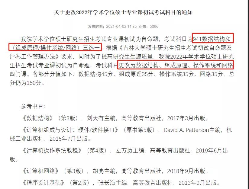 考研初试科目