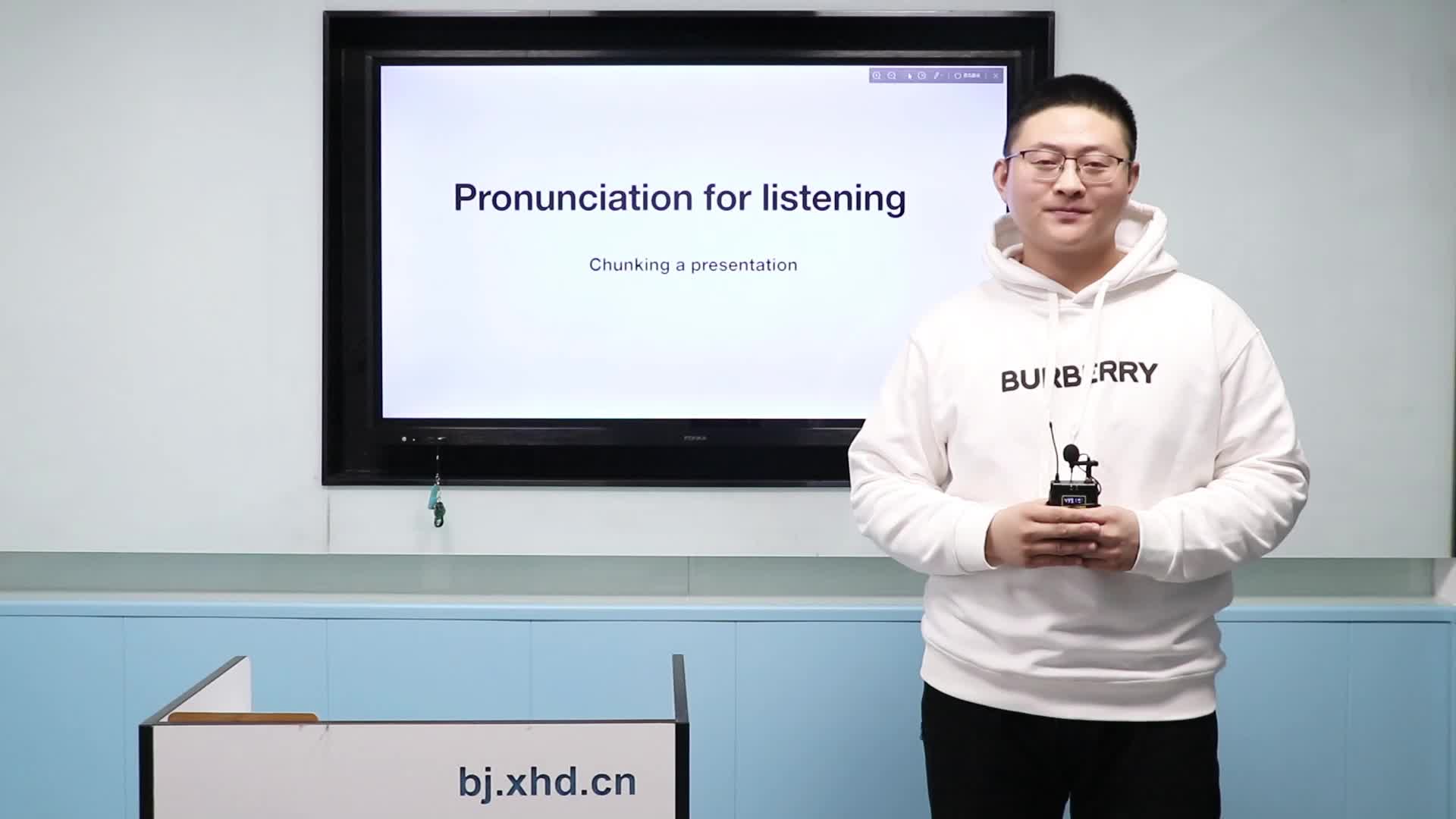 陈久欣——Pronunciation for listening Chunking a presentation