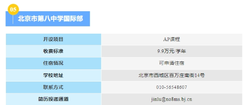 北京公立国际部招生信息